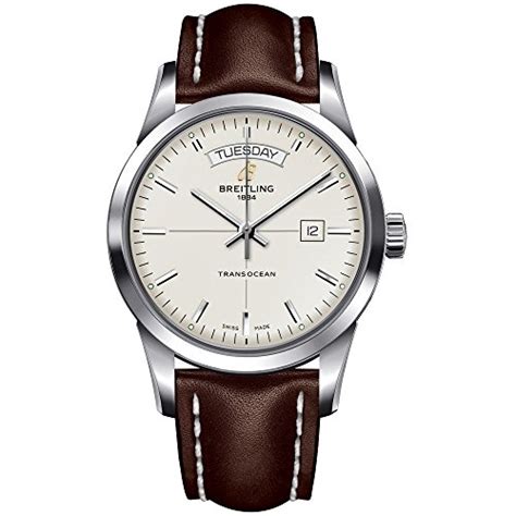 breitling herren-armbanduhr transocean analog automatik leder a4531012 g751 437x|A4531012/G751 Breitling Transocean Day Date Mens Automatic .